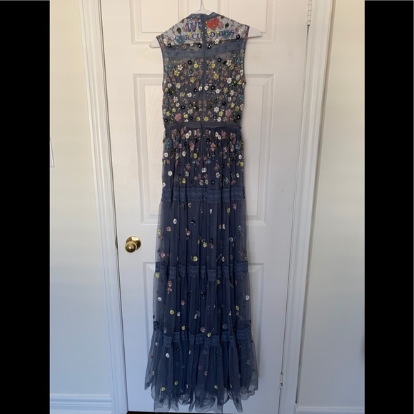 Needle & thread garden flower blue dress size 2 - Picture 4 of 16